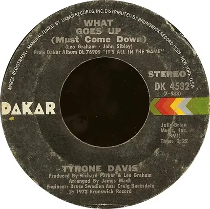 Tyrone Davis - What Goes Up (Must Come Down)