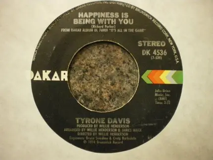 Tyrone Davis - Where Lovers Meet / Happiness Is Being With You