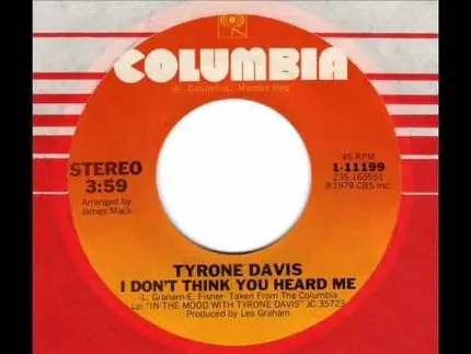 Tyrone Davis - Can't You Tell It's Me