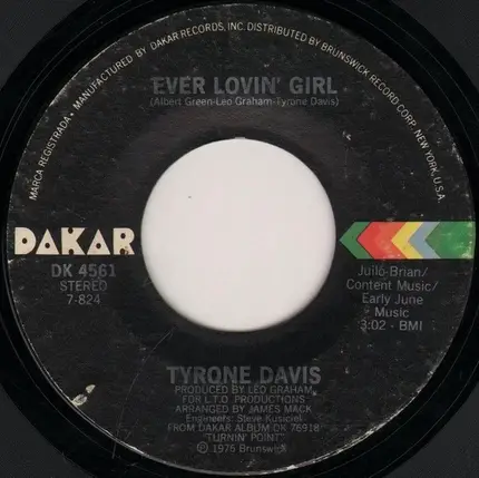 Tyrone Davis - Forever / Ever Lovin' Girl