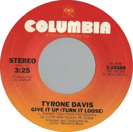 Tyrone Davis - Give It Up (Turn It Loose)