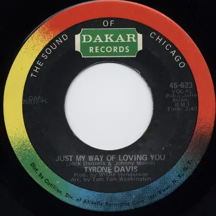 Tyrone Davis - Just My Way Of Loving You / Could I Forget You