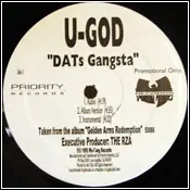 U-God - DATs Gangsta / Shell Shock