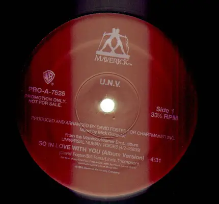 U.N.V., Unv - So In Love With You