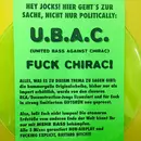 12inch Vinyl Single - U.B.A.C. - Fuck Chirac ! - Green Clear