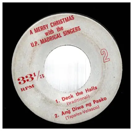 U.P. Madrigal Singers - A Merry Christmas (with the)