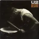 7'' - U2 - Desire - Silver Injection-print Labels
