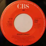 7inch Vinyl Single - U2 / John Cougar Mellencamp - Jesus Christ / Do Re Mi - RARE PROMO