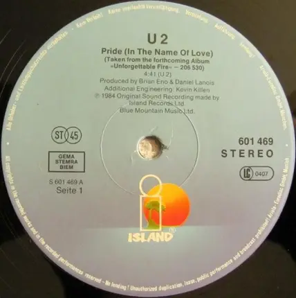 U2 - Pride (In The Name Of Love)