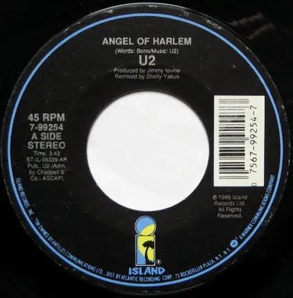 U2 - Angel Of Harlem