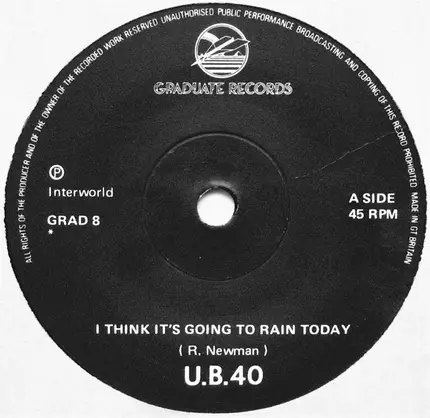 Ub40 - I Think It's Going To Rain Today