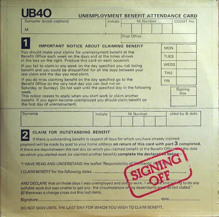 Ub40 - Signing Off