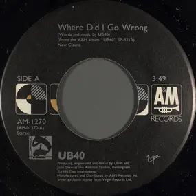 UB40 - Where Did I Go Wrong