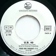 7inch Vinyl Single - Ub40 - Food (For Thought) / King - Paper Labels