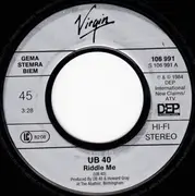 7inch Vinyl Single - Ub40 - Riddle Me