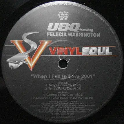 UBQ Project Featuring Felica Washington - When I Fell In Love 2001