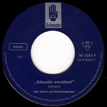Udo Kahler Und Rhythmusgruppe - Debusmann - Caloyos / Schuncks versichert