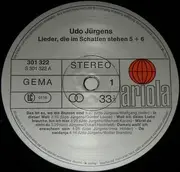 Double LP - Udo Jürgens - Lieder, die im Schatten stehen 5+6