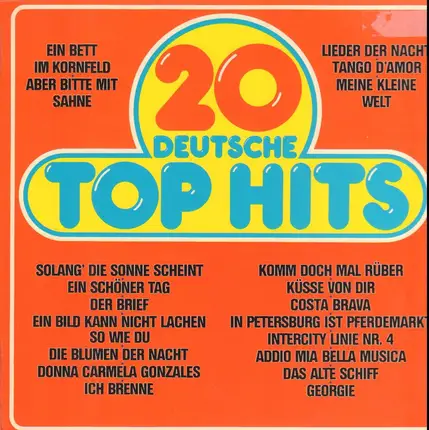 Udo Jürgens, Costa Cordalis, Franz Farian, a.o. - 20 Hits Der Deutschen Schlagerparade