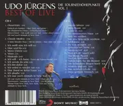 Double CD - Udo Jürgens - Best Of Live - Die Tourneehöhepunkte - Vol.1