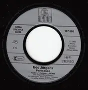 7inch Vinyl Single - Udo Jürgens - Partisanen