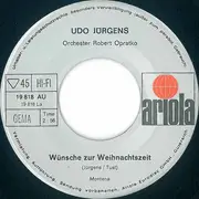 7inch Vinyl Single - Udo Jürgens - Wünsche Zur Weihnachtszeit / Schau Es Schneit
