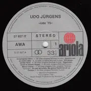 LP - Udo Jürgens - Udo 75
