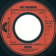 7inch Vinyl Single - Udo Lindenberg - Russen / Familie Kabeljau