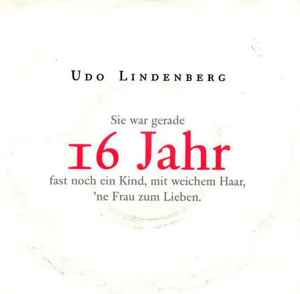 Udo Lindenberg - 16 Jahr