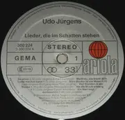 Double LP - Udo Jürgens - Lieder, Die Im Schatten Stehen 1+2 - Gatefold-Sleeve