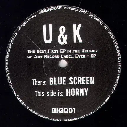 U&k - The Best First EP In The History Of Any Record Label, Ever - EP