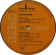 LP - Ulla Meinecke - Nächtelang