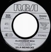7inch Vinyl Single - Ulla Meinecke - Alles Dreht Sich