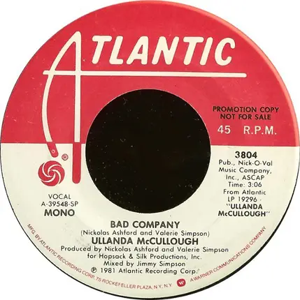 Ullanda McCullough - Bad Company