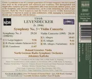 CD - Ulrich Leyendecker - Violin Concerto • Symphony No. 3