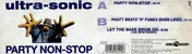 Ultra Sonic - Party-Non-Stop (Vinyl Single)