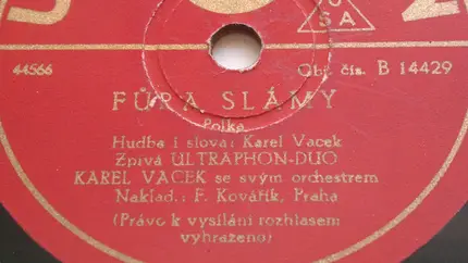 Ultraphon-Duo / Jindra Loukota a Karel Vacek - Fůra Slámy / U Rokycan
