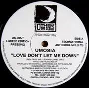 12inch Vinyl Single - Umosia - Love Don't Let Me Down