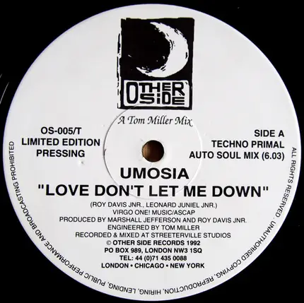 Umosia - Love Don't Let Me Down