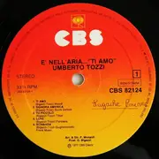 LP - Umberto Tozzi - È Nell'Aria...Ti Amo