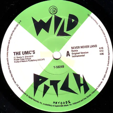 UMC's - Never Never Land / Hey Here We Go