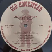 LP - Uncle Dave Macon - 'Hill Billie Blues' Volume 3