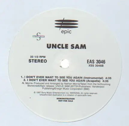 Uncle Sam - I Don't Ever Want To See You Again