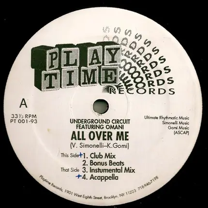 Underground Circuit Featuring Omani - All Over Me
