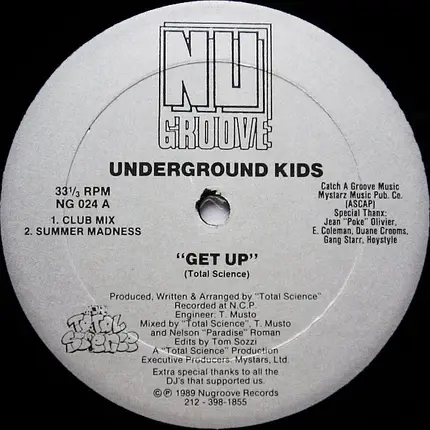 Underground Kids - Get Up