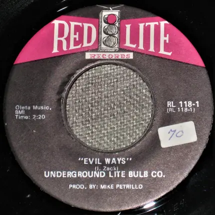 Underground Lite Bulb Co. - Happy People / Evil Ways