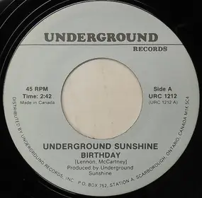 Underground Sunshine - Birthday