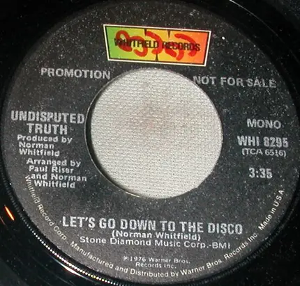 Undisputed Truth - Let's Go Down To The Disco