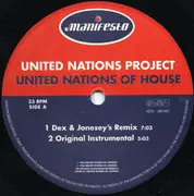 12inch Vinyl Single - United Nations Project - United Nations Of House