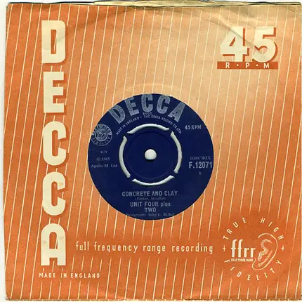 Unit Four Plus Two - Concrete And Clay / When I Fall In Love